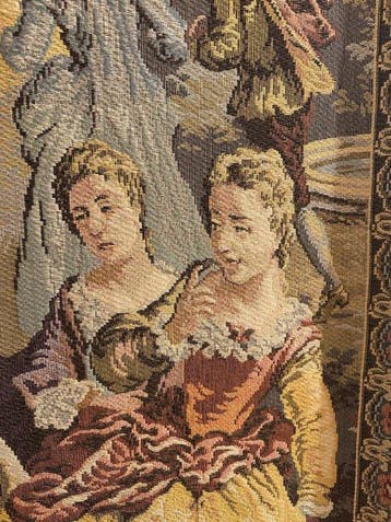 Wandtapijt - 193 cm - 120 cm - Franse Jacquard-tapijt, Antiek en Kunst