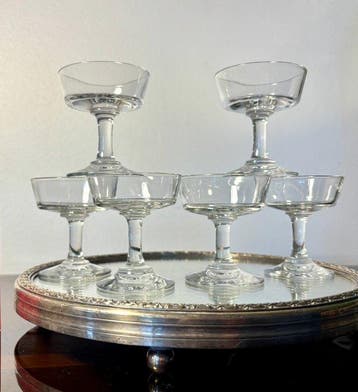 french production - Service de table pour 6 (6) - Cristal, Antiquités & Art