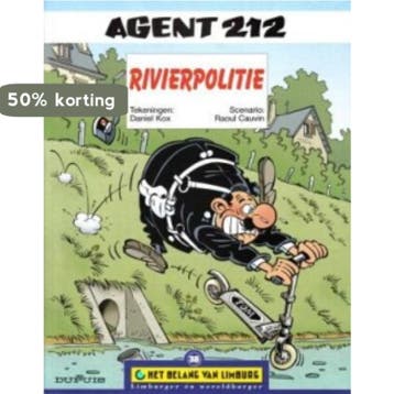 Agent 212 - Rivierpolitie (Het Belang van Limburg) R. Cauvin, Verzenden, Gelezen, R. Cauvin