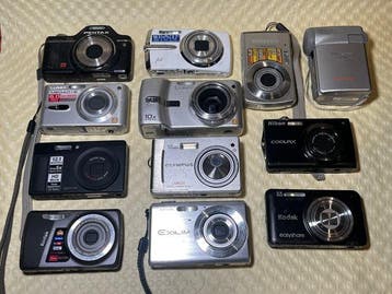 Pentax, Nikon, Kodak, Olympus, Casio, Panasonic LUMIX Fx3, Nieuw