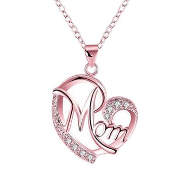 Fako Bijoux - Ketting Mom Hart - Mama Ketting - Hartje -, Verzenden, Nieuw