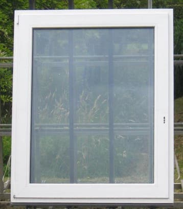 pvc raam , chassis , venster 130  x 158 wit 3 dubbel glas, Ophalen of Verzenden, Raamkozijn