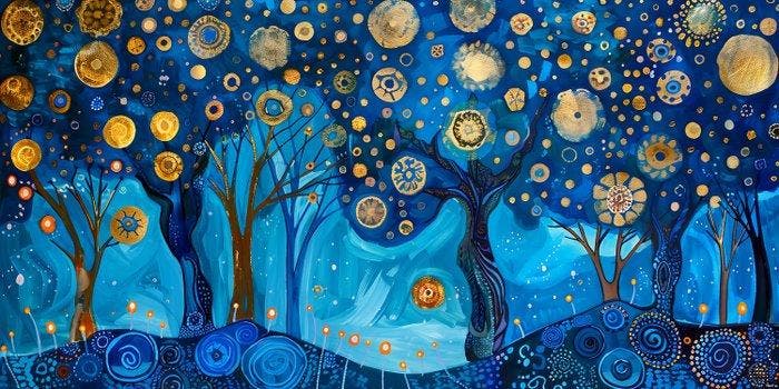 Felix van Horst - Twilight Treetops (XXL), Antiek en Kunst, Kunst | Designobjecten