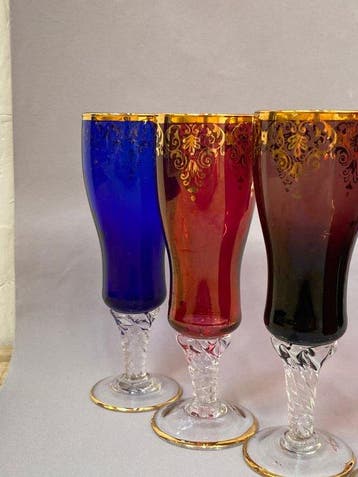 Verre à vin (7) - Verre - Hauteur 15cm