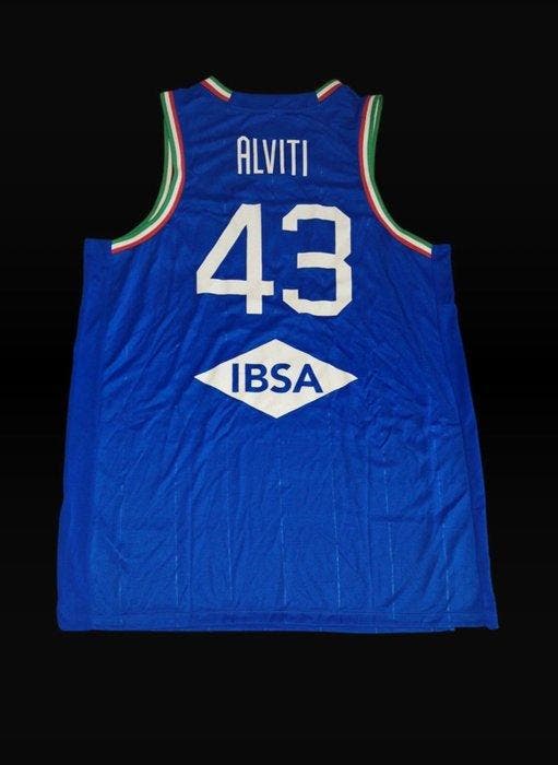 Italia - EuroBasket-kwalificaties - Alviti - Basketbalshirt, Verzamelen, Overige Verzamelen