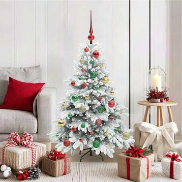 vidaXL Kunstkerstboom met 150 LED met standaard Wit 120 cm, Verzenden
