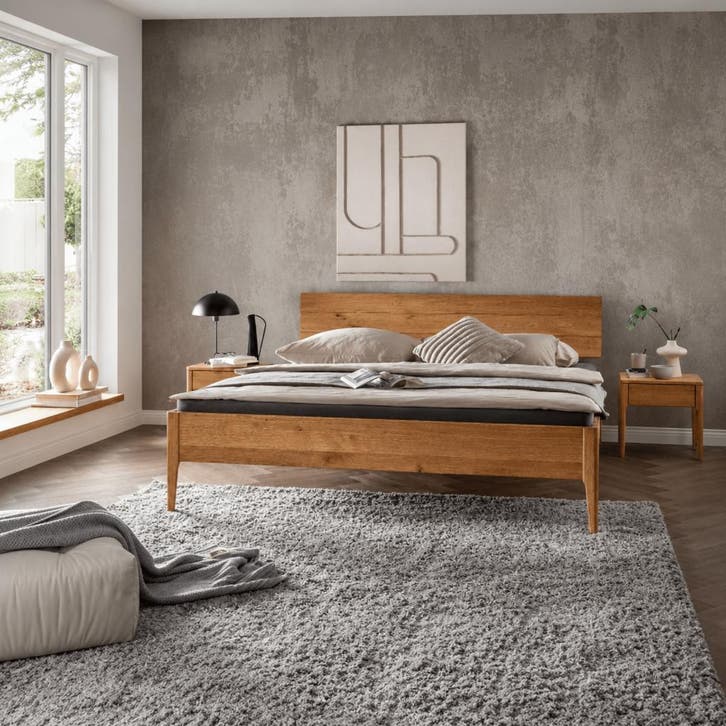 Van Schaik Vika Massief Houten Ledikant - 140 x 210, Maison & Meubles, Chambre à coucher | Lits