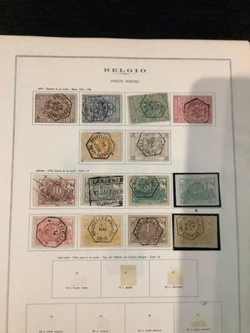 België 1879/1960 - diverse periodes en rubrieken op oude, Postzegels en Munten, Gestempeld