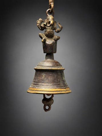 Altaarschel - Brons - 1850-1900 - Cloche Ganesha - 19e eeuw.