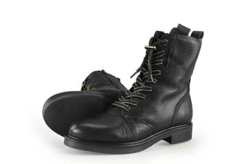 VIA VAI Veterboots in maat 40 Zwart, Kleding | Dames, Schoenen, Verzenden, Zwart, Overige typen, Zo goed als nieuw