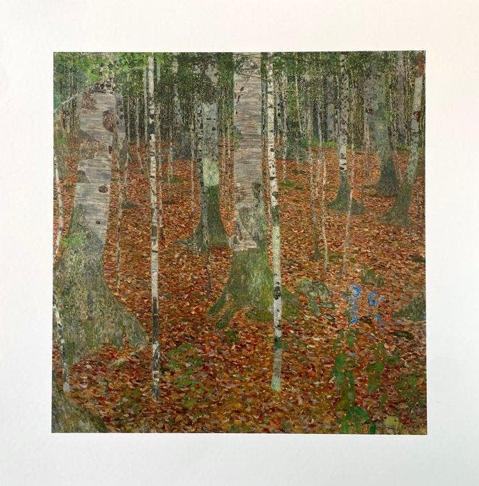 Gustav Klimt (after) - Birch Forest - Fine art giclée, Antiquités & Art, Art | Dessins & Photographie