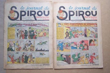 Spirou (magazine) N°3 à N°10 - 1939 - 2e année - 8 Magazines