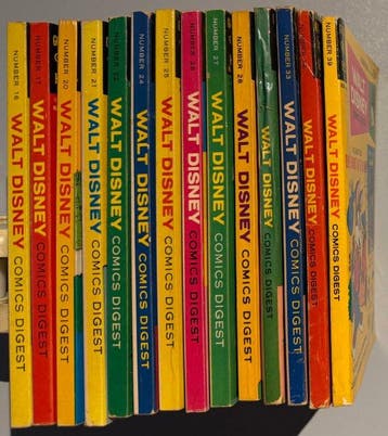 Walt Disney Comics Digest #16, 17, 20, 21, 23-29, 33, 34, 39, Nieuw