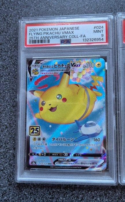 Pokémon - 2 Graded card - FLYING PIKACHU VMAX - 024/028 -, Hobby & Loisirs créatifs, Jeux de cartes à collectionner | Pokémon