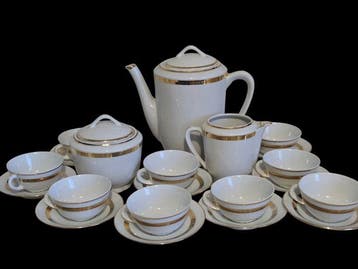 Limoges, Chartres sur Cher - Koffie- en theeservies (21) -