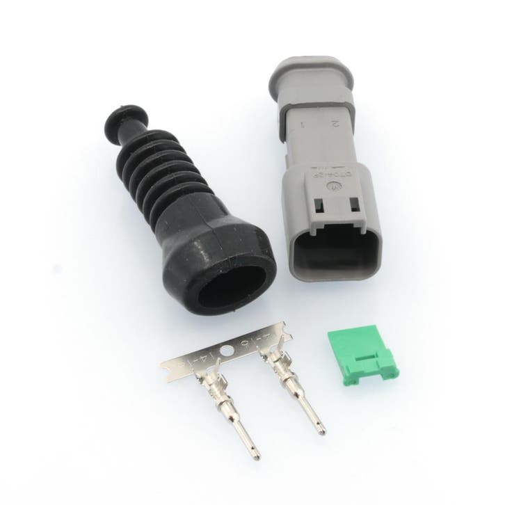 Male Deutsch-DT 2-pins connector + Rubber, Autos : Pièces & Accessoires, Électronique & Câbles, Enlèvement ou Envoi