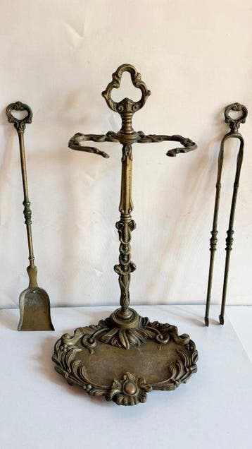 Accessoire de cheminée - Laiton - Outils de cheminée