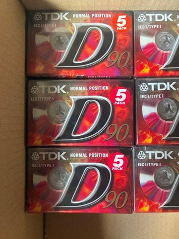 TDK - D90 Cassette audio vierge, Nieuw