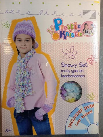 Pretty Knittie Sneeuw set - leer zelf breien 4897018418110, Verzenden