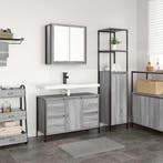 vidaXL Badkamermeubel Set met lade 2 pcs Grijs sonoma en, Huis en Inrichting, Verzenden, Nieuw