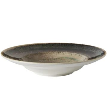 Pastaborden | CRATER | Porselein | Patina-Brons | 6 Stuks |, Verzenden, Nieuw in verpakking