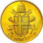 Vaticaan. Silver medal 1978 Pope John Paul II 1978-2005,, Postzegels en Munten