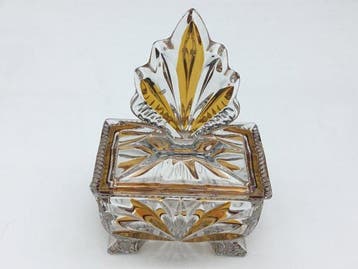 Vase (3) - Cristal - Parfum en cristal bohème, Antiquités & Art