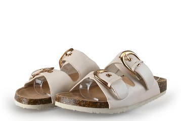 Studio London Slippers in maat 38 Beige, Kleding | Dames, Schoenen, Slippers, Verzenden, Zo goed als nieuw, Studio London