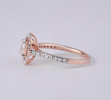 Bague de fiançailles - 14 carats Or rose - 0.80ct. tw.