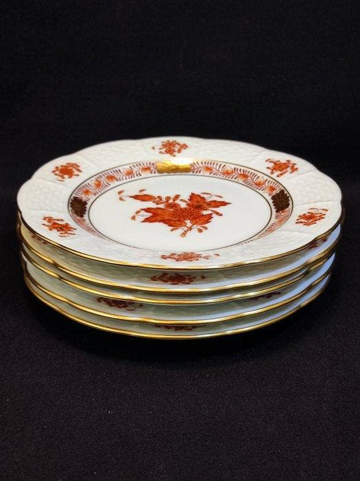 Herend - Bord (5) - Ø 12,5 cm 5er Set, Antiquités & Art, Antiquités | Meubles | Tables