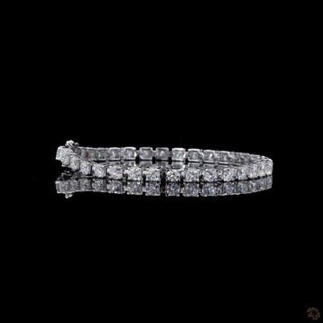 Armband - 14 karaat Witgoud - 6.85ct. tw. Diamant, Nieuw