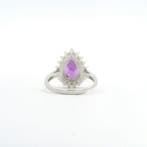 Amethist - Zilver, S925 zilveren amethist ring - Ring