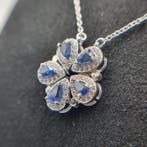 Zonder minimumprijs - Ketting met hanger Zilver, Rhodium