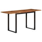 vidaXL Eettafel 140x70x75 cm massief acaciahout, Verzenden