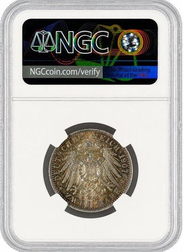 Duitsland, keizerrijk Wilhelm II. 2 Mark 1907 - NGC AU58