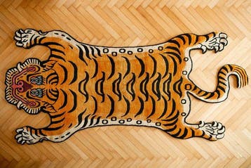Tapijt - 180 cm - 90 cm - Geweven wol, Nieuw
