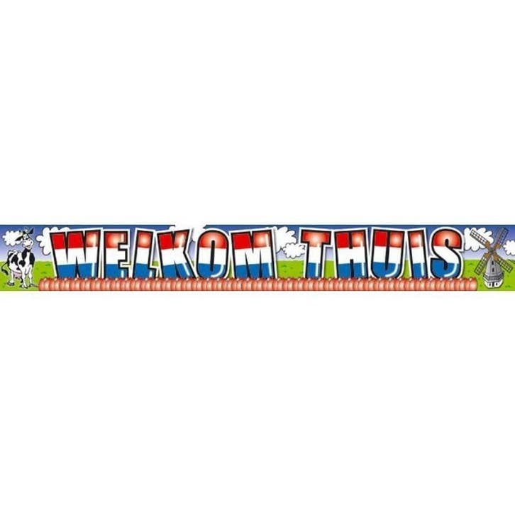 Welkom Thuis Banner 1m 5st, Hobby & Loisirs créatifs, Articles de fête, Envoi
