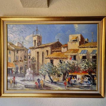 Michel Solé (1945-2012) - La place du village
