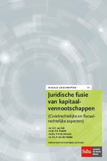 Juridische fusies van kapitaalvennootschappen / Fiscale, Boeken, Verzenden, Zo goed als nieuw, G.C. van Eck