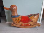 onbekend - Speelgoed Houten schommel eend - 1850-1900 -