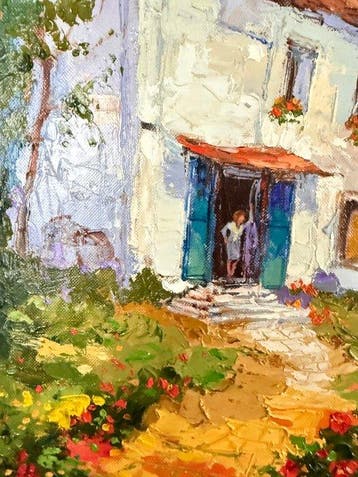 Lidia Tchoumakova - Nel cortile