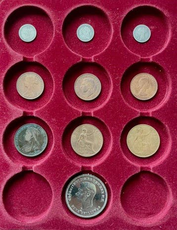 Verenigd Koninkrijk. Collection of coins incl. silver