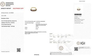Zonder minimumprijs - Ring - 14 karaat Geel goud - 1.90ct.