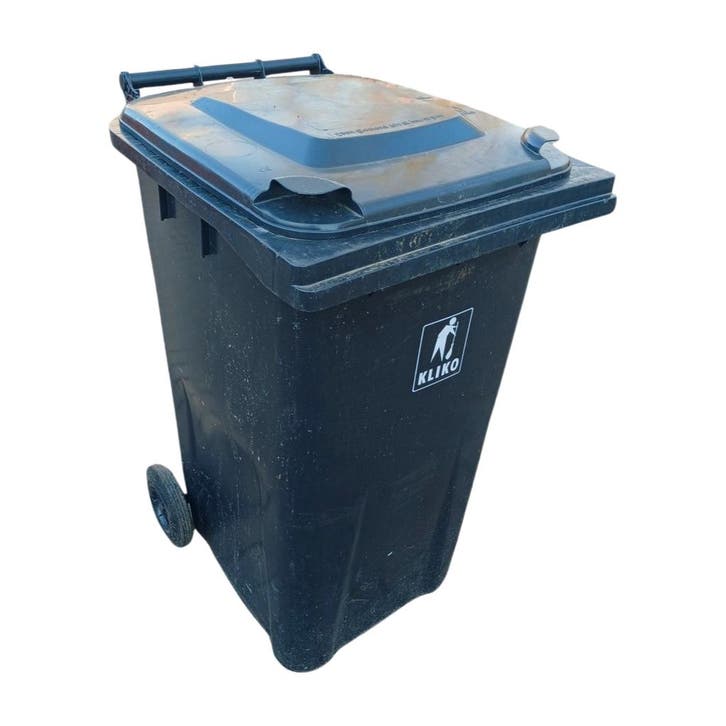 240 liter container/kliko gebruikt (Zwart), Maison & Meubles, Accessoires pour la Maison | Poubelles, Enlèvement ou Envoi
