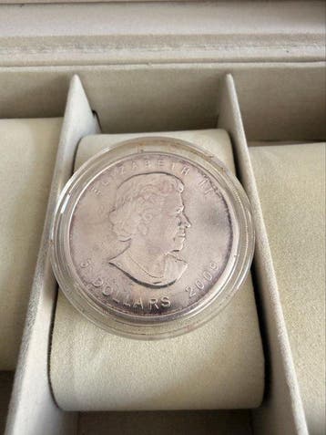 Canada. 5 Dollars 2009, Maple Leaf, 1 Oz (Zonder
