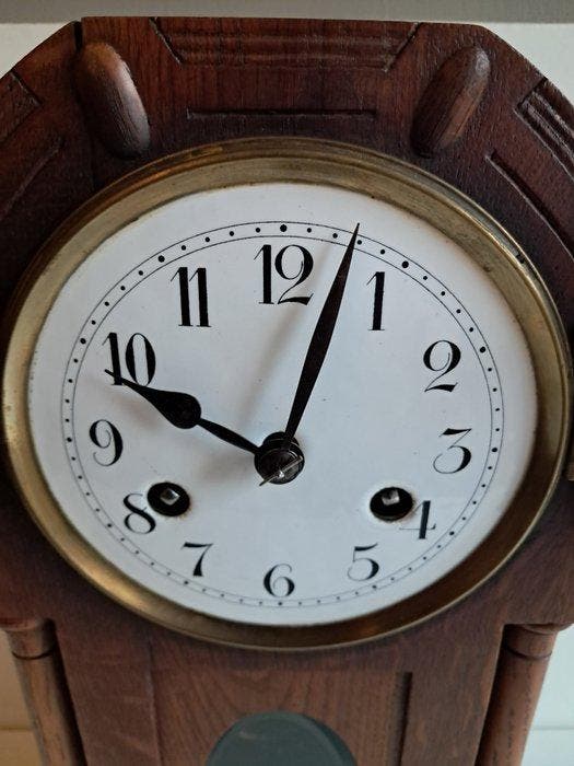 Pendule - Art Deco - Eik - 1920-1930, Antiek en Kunst, Antiek | Klokken