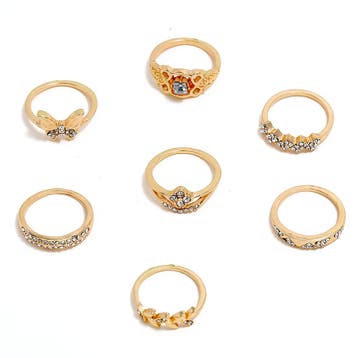 Fako Bijoux - Bohemian Stijl Ringenset - Enya - 7-Delig -, Verzenden