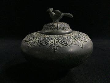 Japanese - Vintage Japanese Bronze Incense Burner - Koro