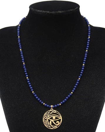 Lapis lazuli - Het Oog van Oudjat - Oog van Horus - Schild