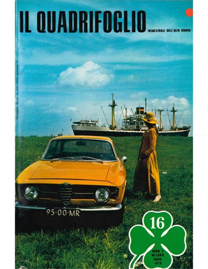 1970 ALFA ROMEO IL QUADRIFOGLIO MAGAZINE 16 ITALIAANS, Boeken, Auto's | Folders en Tijdschriften